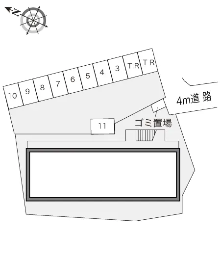 ★手数料０円★朝霞市宮戸３丁目 月極駐車場